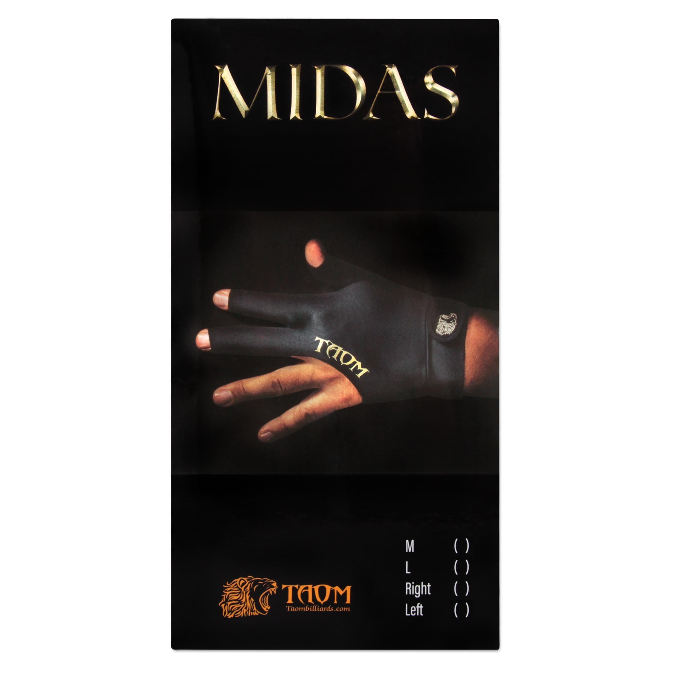 Купить Перчатка Taom Midas Billiard Glove размеры M/L/XL по лучшей цене в  интернет-магазине Luza.ru